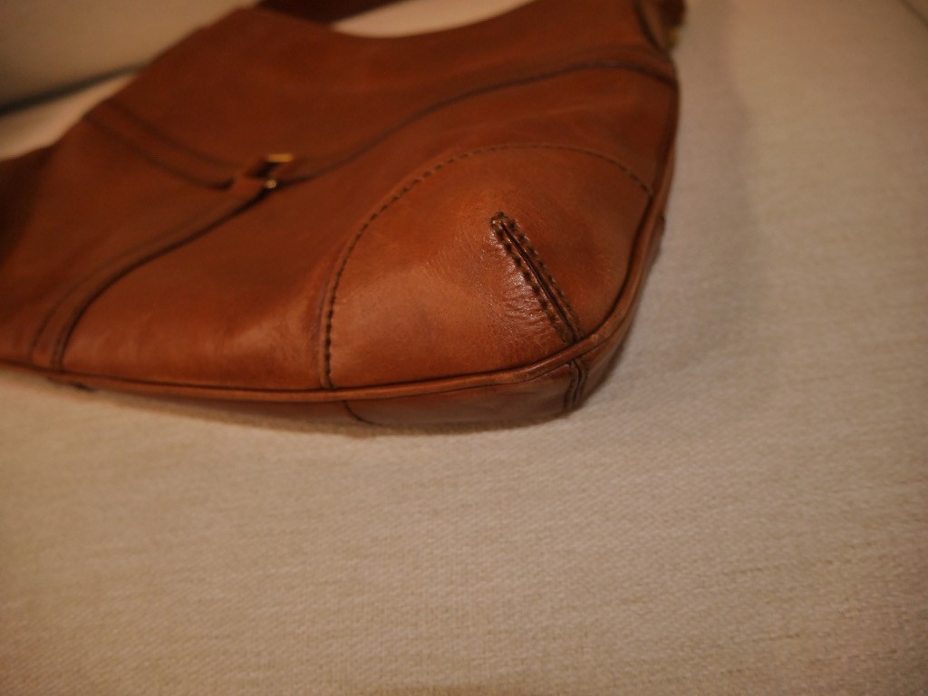 Authentic GUCCI Brown Leather Interlocking G Purs… - image 13