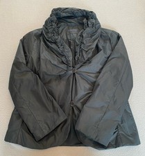 OSKA JACKET SZ 10-12 COAT POCKETS BLACK LAGENLOOK PUFF COLLAR TOGGLE