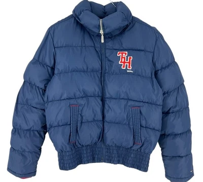 TOMMY HILFIGER Damen Bomber Pufferjacke Mantel Größe M - Bild 1 von 4