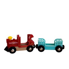 BRIO Disney Mickey Mouse Train Wooden Railway Red Locomotive