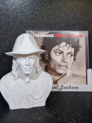 Michael Joseph Jackson bust 135mm figurine with Audio CD stand King of POP Music