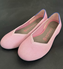 Rothy  s The Round Flat Shoes Pink Begonia Slip-On Woman's Sz 6.5