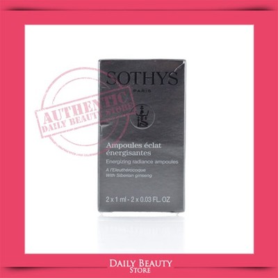 Sothys Energizing Radiance Ampoules 2 X 1ml 0.03oz NEW FAST SHIP