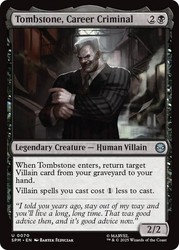 Tombstone, Career Criminal - Marvel's Spider-Man (SPM) MTG Uncommon #70