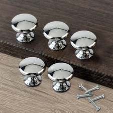 1-30Pcs Chrome Drawer Wardrobe Kitchen Cupboard Cabinet Door Knobs Handles 30mm