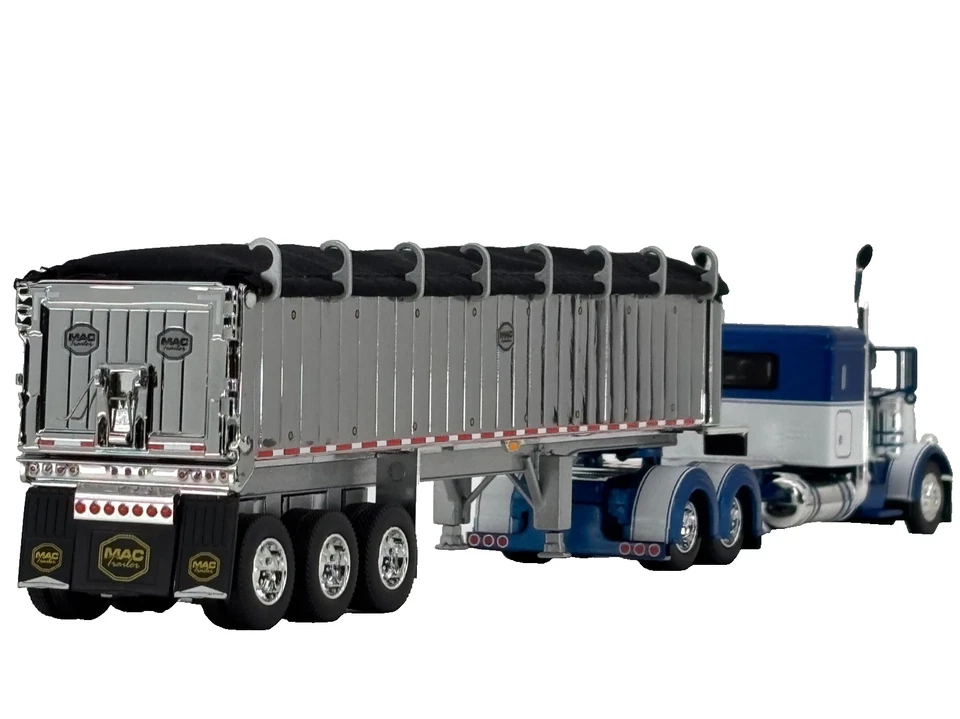 1/64 DCP PETERBILT 389 W/ 48" FLAT TOP SLEEPER & MAC COAL DUMP TRAILER - Image 2 of 4