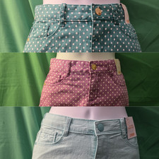 Gymboree Girls Short Skirts w/Adjustable Waist Polka Dot Frosted Size 6 New Gift