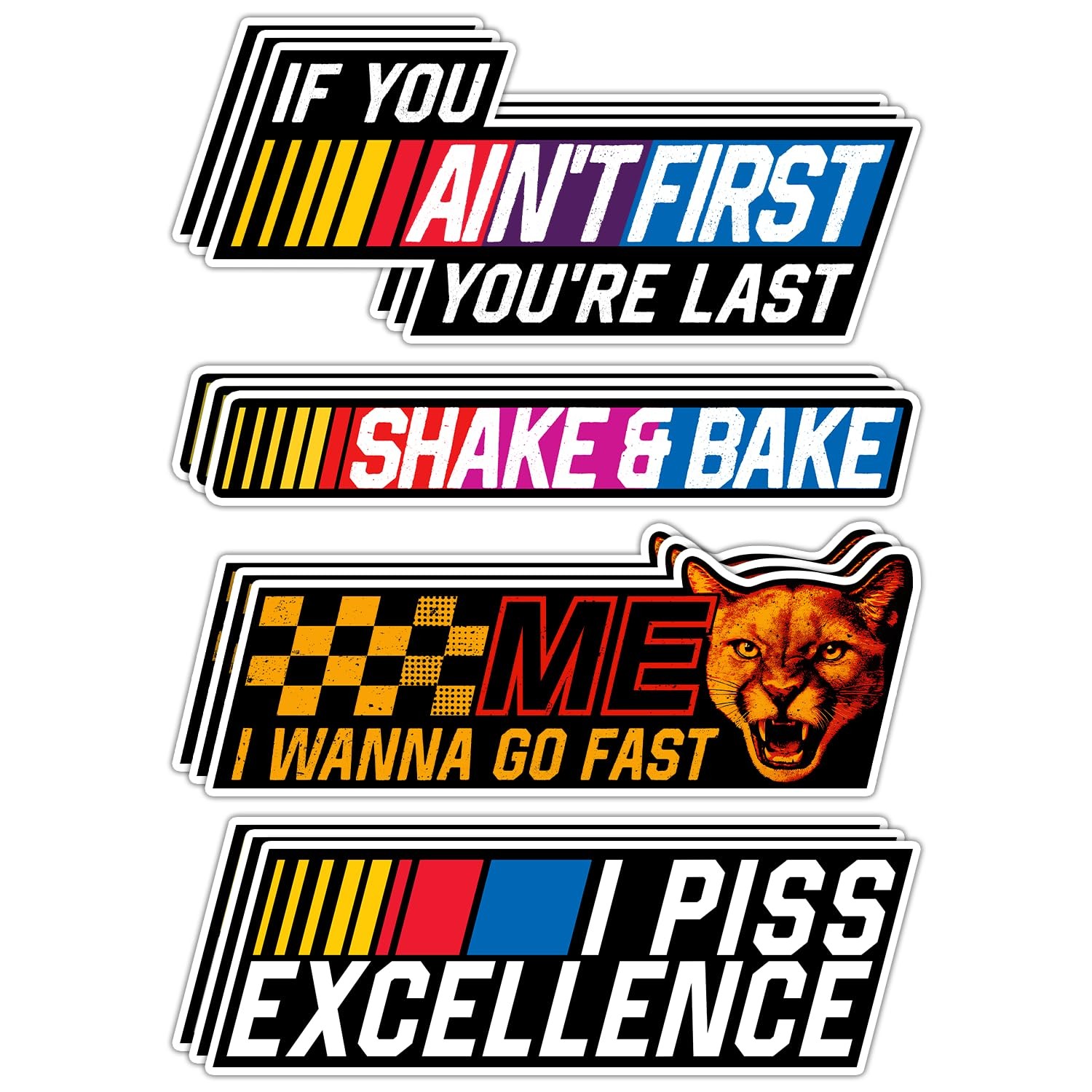 (12pcs) Shake and Bake Sticker - 5 Inches, Shake n Bake Sticker, If You Ain't...