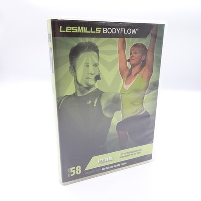 Les Mills Body Flow: Release 58 (DVD + CD, 2012, 2 Disc Set) W/ Insert