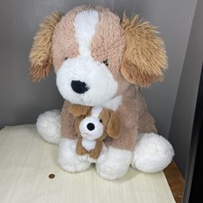 Giant Brown Dog Plush Stuffed Animal MOTHER PUPPY Large 20 2023