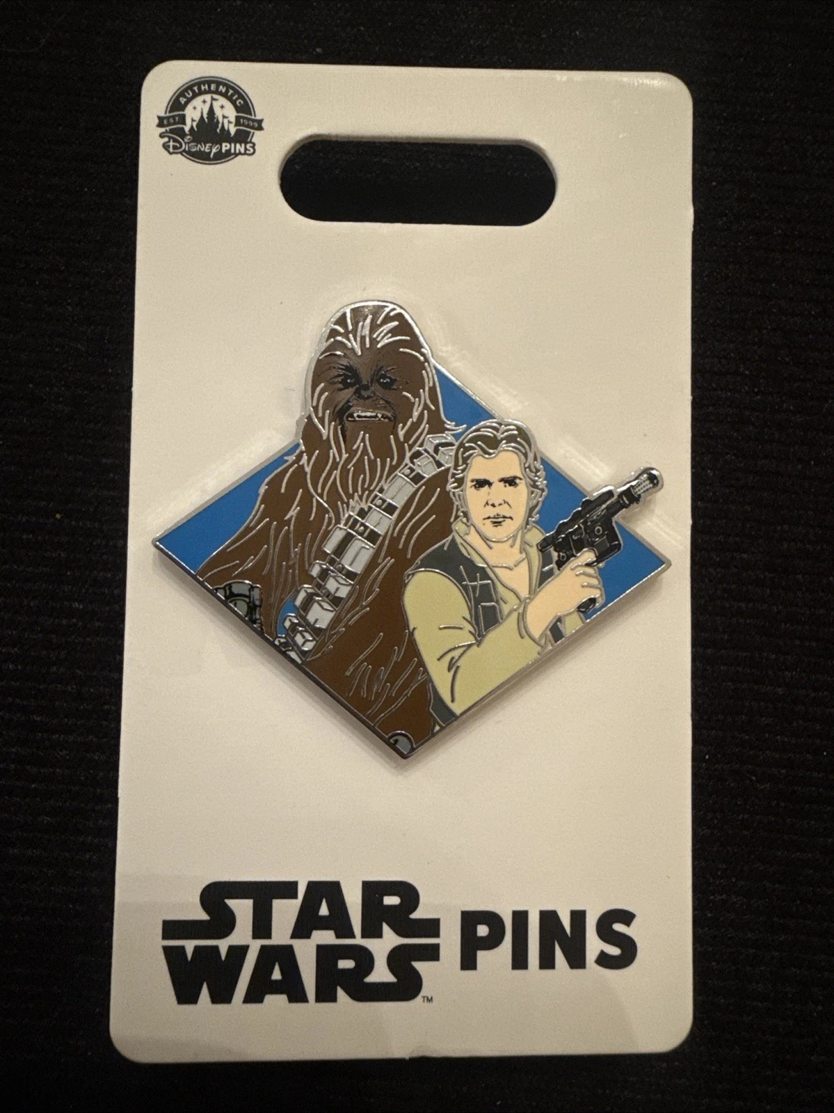 2024 Disney Parks Star Wars Han Solo & Chewbacca Spotlight Open Edition OE Pin