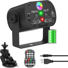 Party Lights DJ Disco Light, RGB LED Strobe Light, Battery Powered Sound Activat