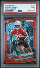 2025 Panini Prizm Football Red Shimmer Jordan James #323 PSA 9