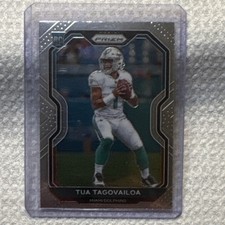 2020 Panini Prizm Rookie Tua Tagovailoa Football Card #339 Miami Dolphins. rookie card picture