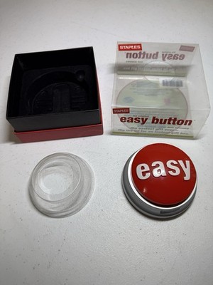 BRAND NEW STAPLES THAT WAS EASY BUTTON RED LOUD ORIGINAL BOX GIFT FROM 2006 RARE