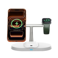 Magnetic Wireless Charger 3in1 Charging Station For Apple Watch Air Pods iPhone