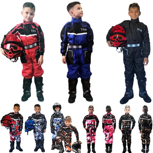 Tuta Moto Bambini Motocross Quad PIT DIRT Go-Kart Tute da Corsa MX Sport  Suit | eBay
