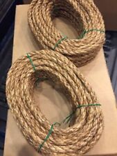 TWO PCs 3/8"x 50' Natural Manila Hemp Rope 100  Total