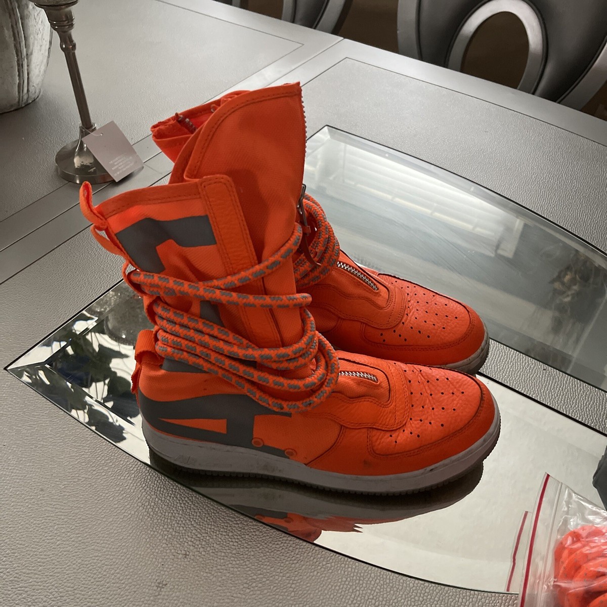 Size 10.5 - Nike Sf Air Force 1 High Total Orange 2017
