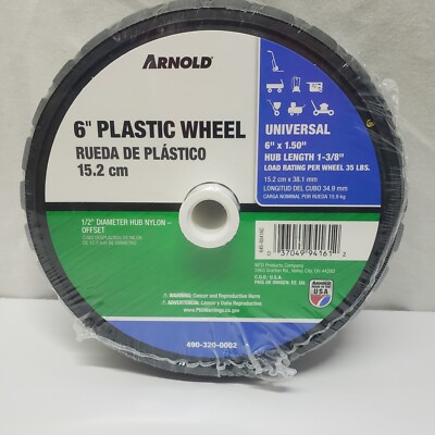 Arnold 6-Inch Plastic Wheel Universal  #490-320-0002