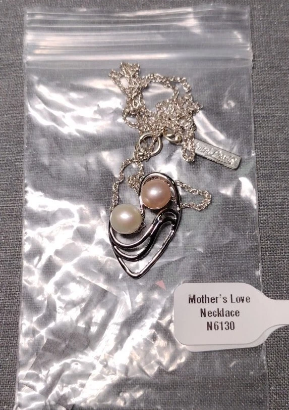 Colar de amor de mãe *aposentado* pérolas rosa e creme varejo por US$ 79 pérolas de batel - Imagem 4 de 4