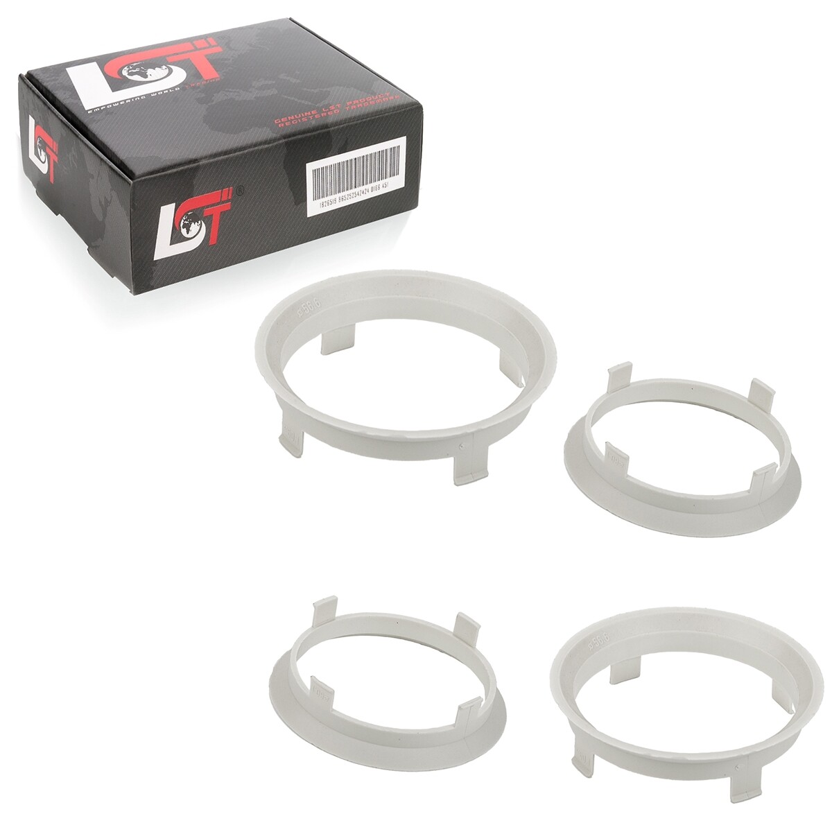 4x Distance Rings Centering for Alloy Wheels Ø 56,6 MM - Ø 60,1 Daihatsu