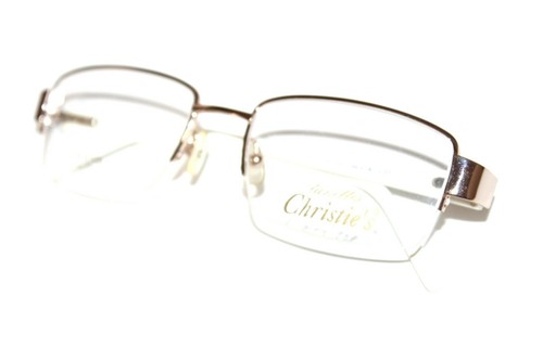 NEW CHRISTIE'S CS 2731 07 GOLD SEMI RIM AUTHENTIC EYEGLASSES RX 52-18-135 ITALY - Picture 5 of 6