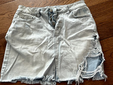 NEU - Rewash: Jeansrock in USED Optic, nie getragen, Größe 34