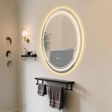 Specchio LED da Parete Bagno Specchio Bagno Dimmerabile con 3 Colori di Luce