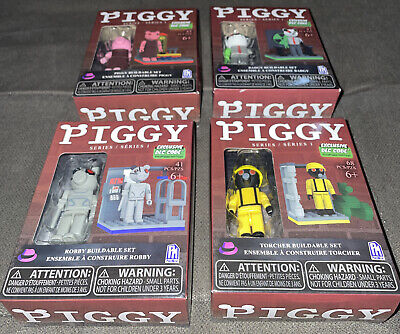 PIGGY🐷Roblox Series 1*PIGGY*ROBBY*BADGY*TORCHER Buildable Sets W/Excl DLC  Codes