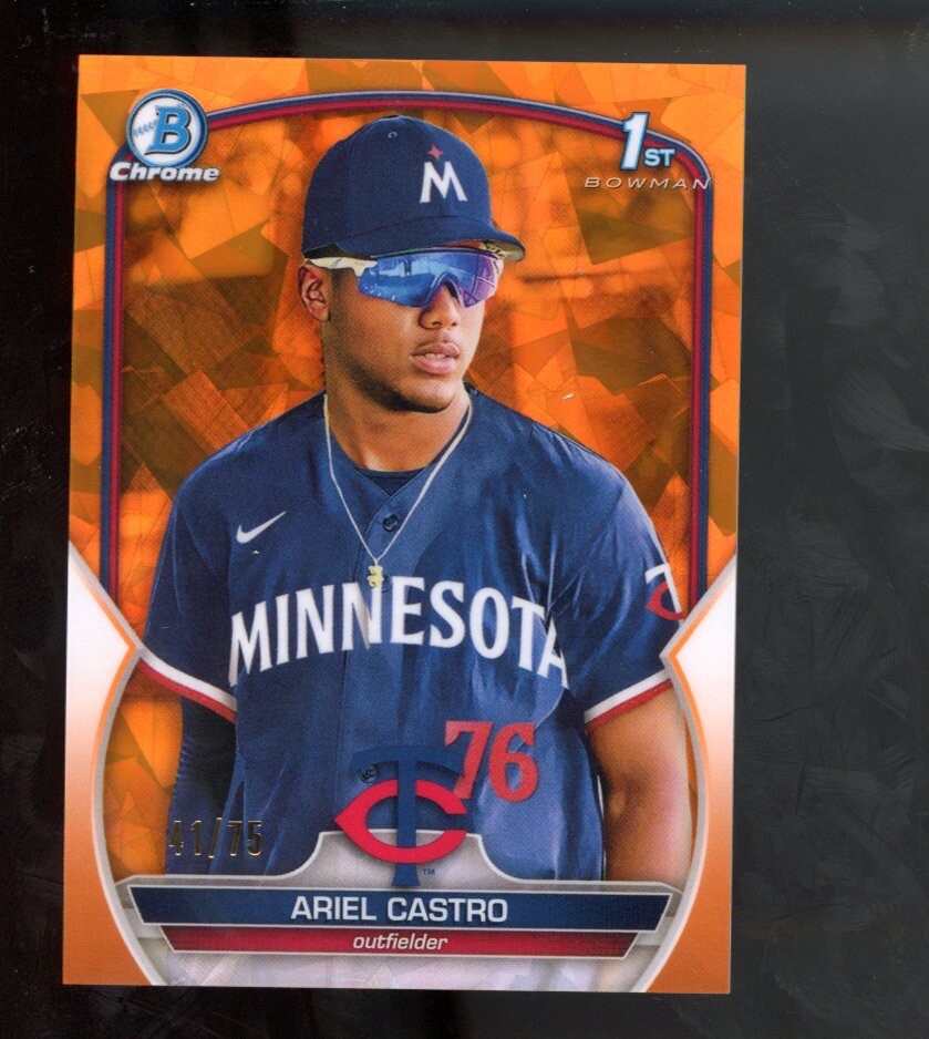 2023 Bowman Chrome Sapphire Edition Prospects Orange /75 Ariel Castro #BCP-203