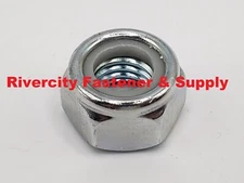 M8-1.25 Nylon Insert Lock Stop Nuts 8mm x 1.25 Nut nylock M8x1.25 Nuts Steel