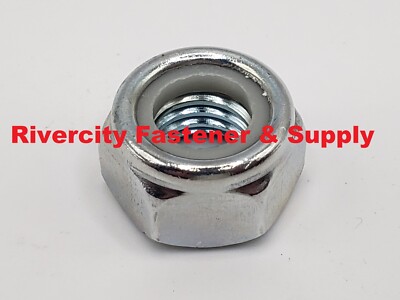 M10-1.5 Nylon Insert Lock Stop Nuts 10mm x 1.5 Nut nylock M10x1.5 Nuts Steel