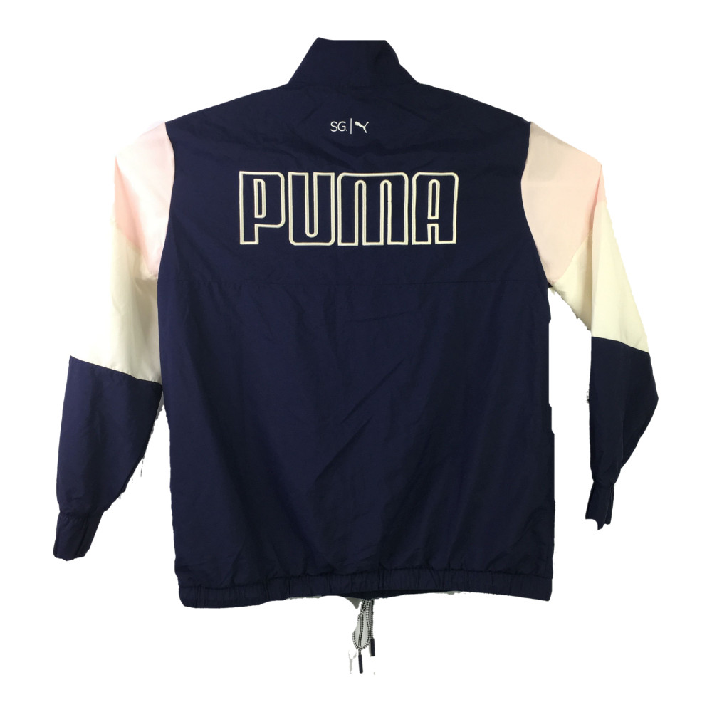 Selena Gomez X Puma Womens MED SG Track Jacket Limited Edition Pink Back Graphic image 6