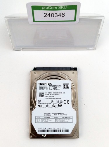 HDD / Festplatte / Toshiba / MK2561GSYN / 250 GB / SATA / 2,5" / 7200 rpm