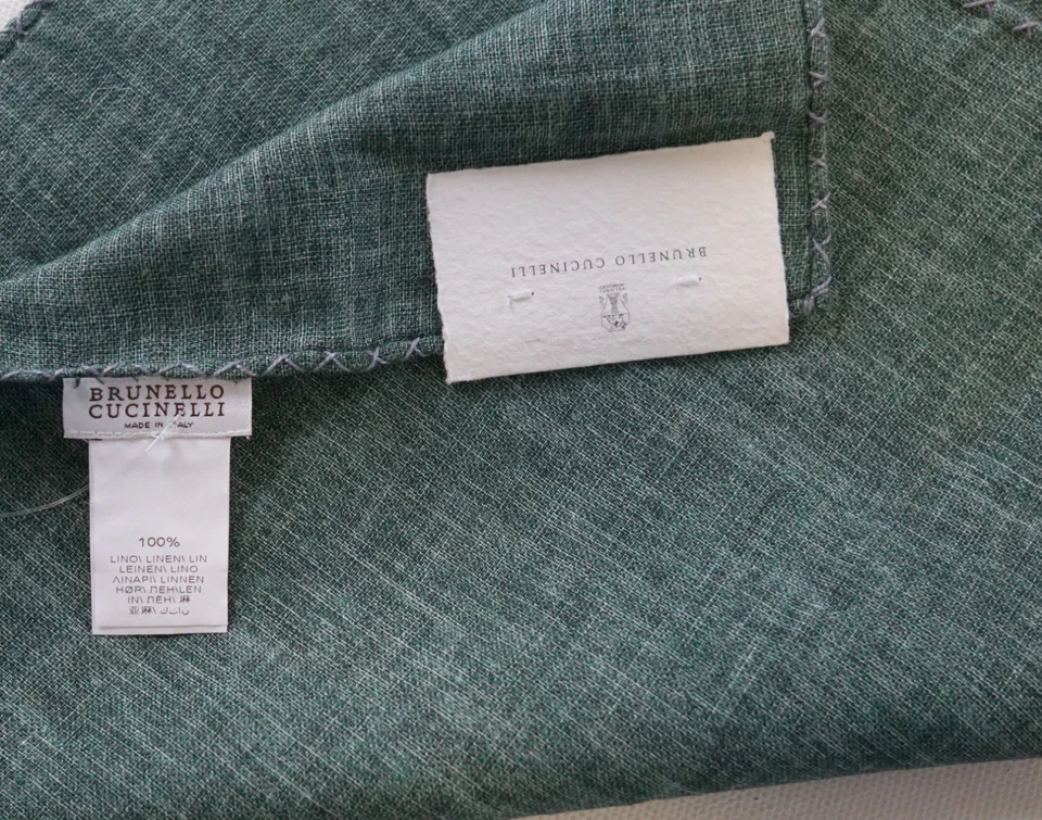 Pañuelo cuadrado de bolsillo BRUNELLO CUCINELLI NUEVO CON ETIQUETAS auténtico Foto 3 de 3