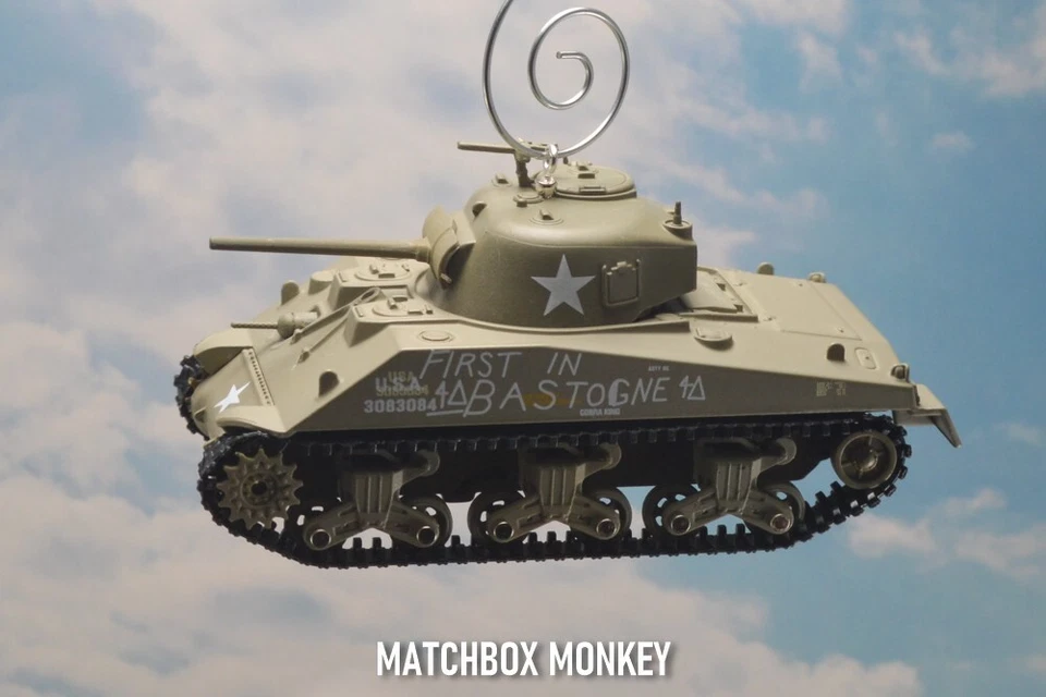 1941 USA Sherman M4 Jumbo Tank World War II WWII Christmas Ornament Cobra King - Image 2 of 4