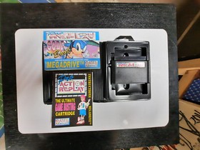 SEGA "Pro Action Replay" Mega Drive Adapter!! RARE Cartridge MINT!! Never Used!!