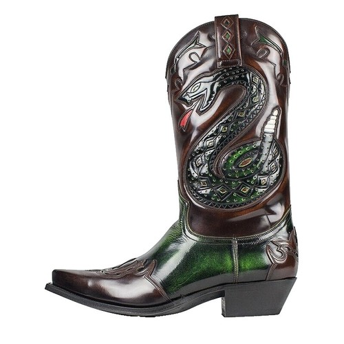 Sendra 90S Y2K Maxi Fuschia Cowboy Western Gradient Boots Vintage