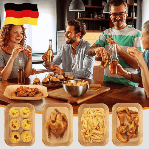 200x Backpapier 20cm Für Friteuse Heißluftfritteuse Grill Backofen Air fryer - Bild 9 von 13