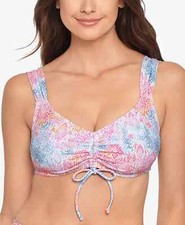 Salt  Cove Junior Electric Snake Sash-Strap Bikini Top 19 Size D/DD  U4 415 N