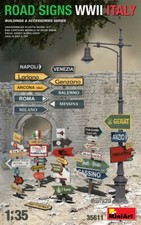 Road Signs WWII Italy Road Signs WWII Italy 1:35 Kit
