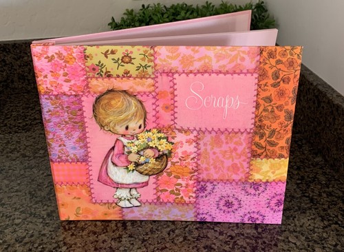 NOS Darling Vintage 1971 Scraps Scrapbook Book Hallmark Cards Inc Groovy