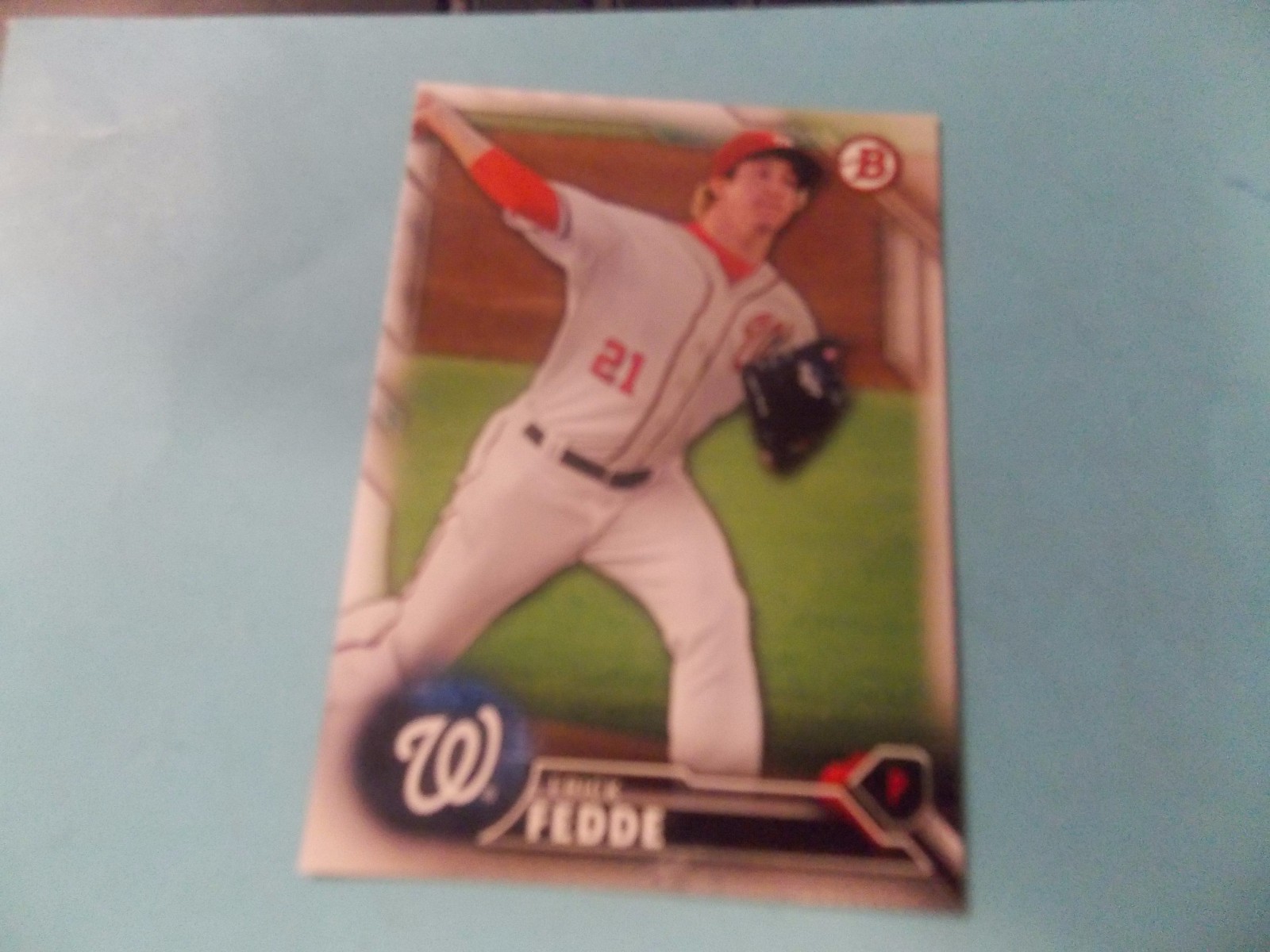 2016 Bowman Draft #BD159 Erick Fedde Washington Nationals Syracuse Chiefs 