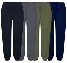 Mens Jogging Bottom Gym Sports Running Jogger Work Fleece Bottoms size S-4XL