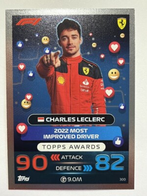 Topps F1 Turbo Attax 2023 Formel 1 Karte Nr. 300 Topps Awards Charles Leclerc