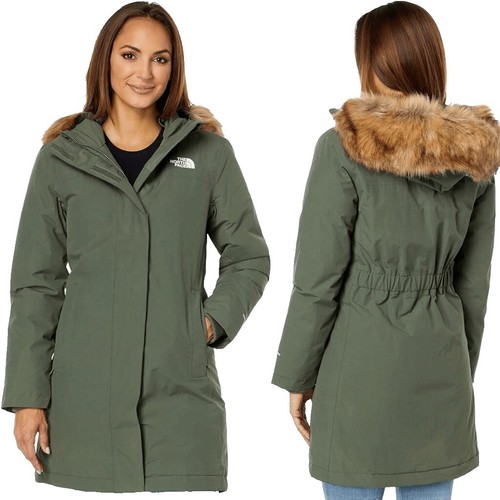 Boden 4-5Y Winter Coat Jacket Parka Green Front Pockets Faux Fur