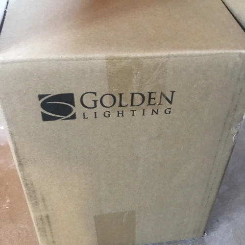 Golden Parrish 1 Light Bath Vanity, Black, Seeded Glass - 8001-BA1BLK-SD - Picture 3 of 5