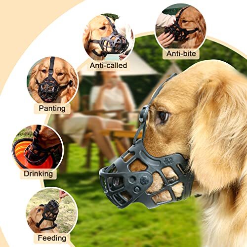 Dog Muzzle for Large Dogs, Dog Muzzles for Biting, Breathable