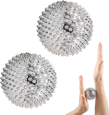 Igelball,Massageball, 2Pcs 47Mm Magnetische Akupressurkugeln, Akupressur Massage